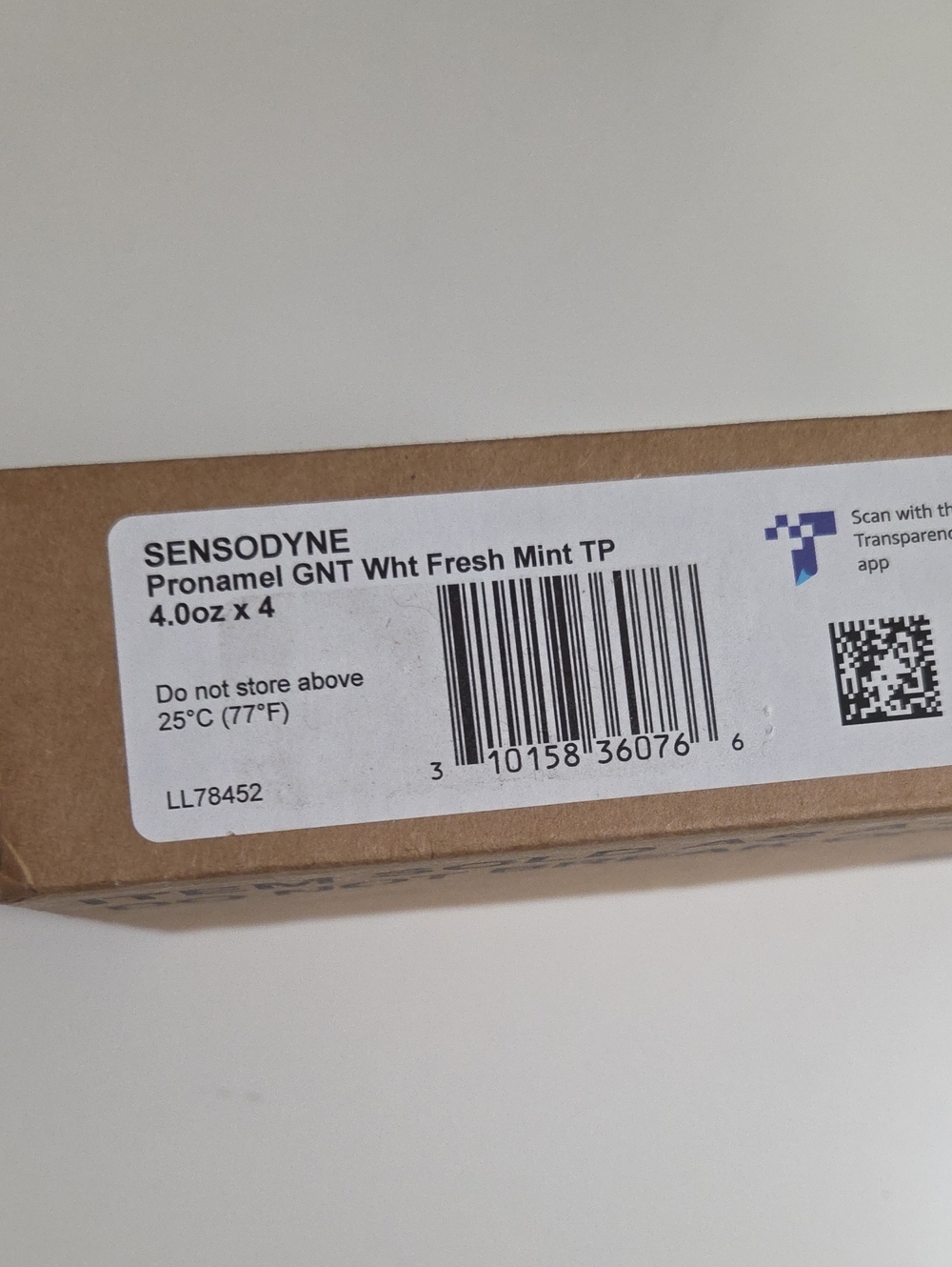 Sensodyne Pronamel Fresh Mint Toothpaste 4-pack - White/Blue Label